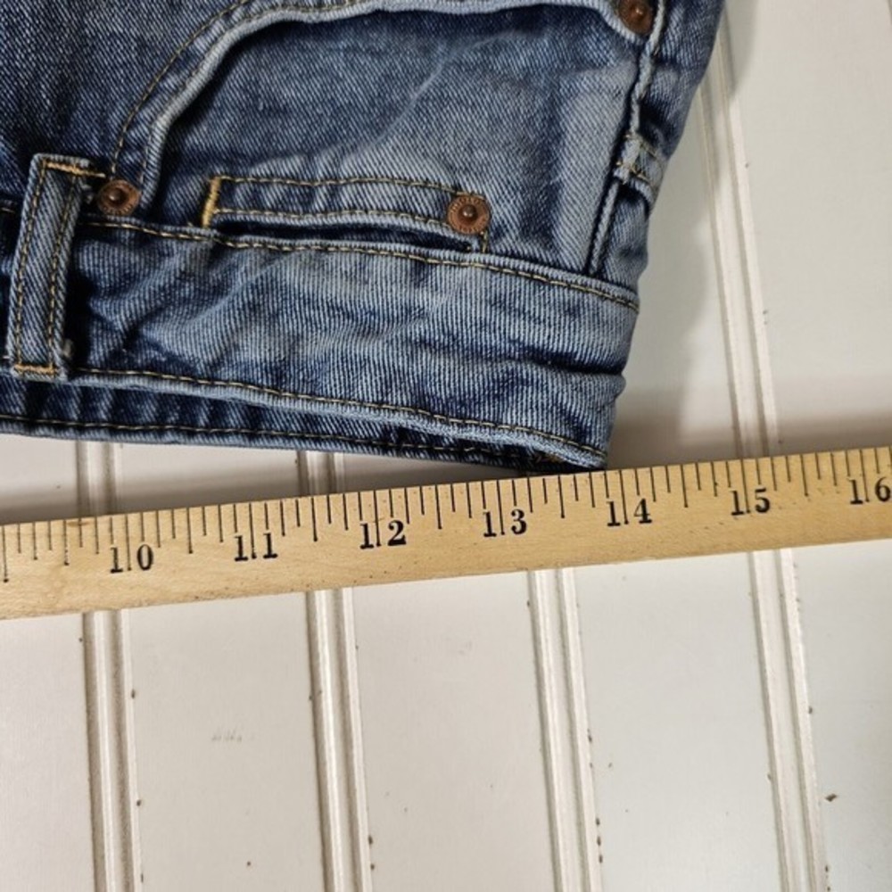 Topshop Moto Jean Shorts Women's Button Fly Size‎ 8 - Picture 7 of 10